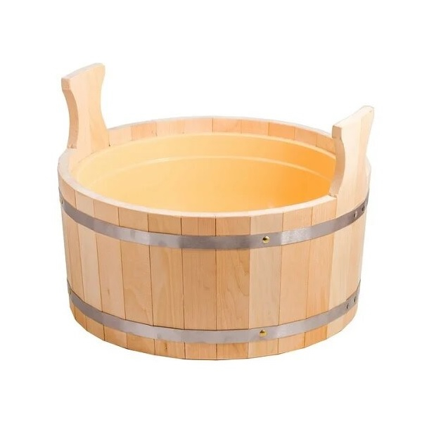 Шайка 12 л вставка из пластика Липа