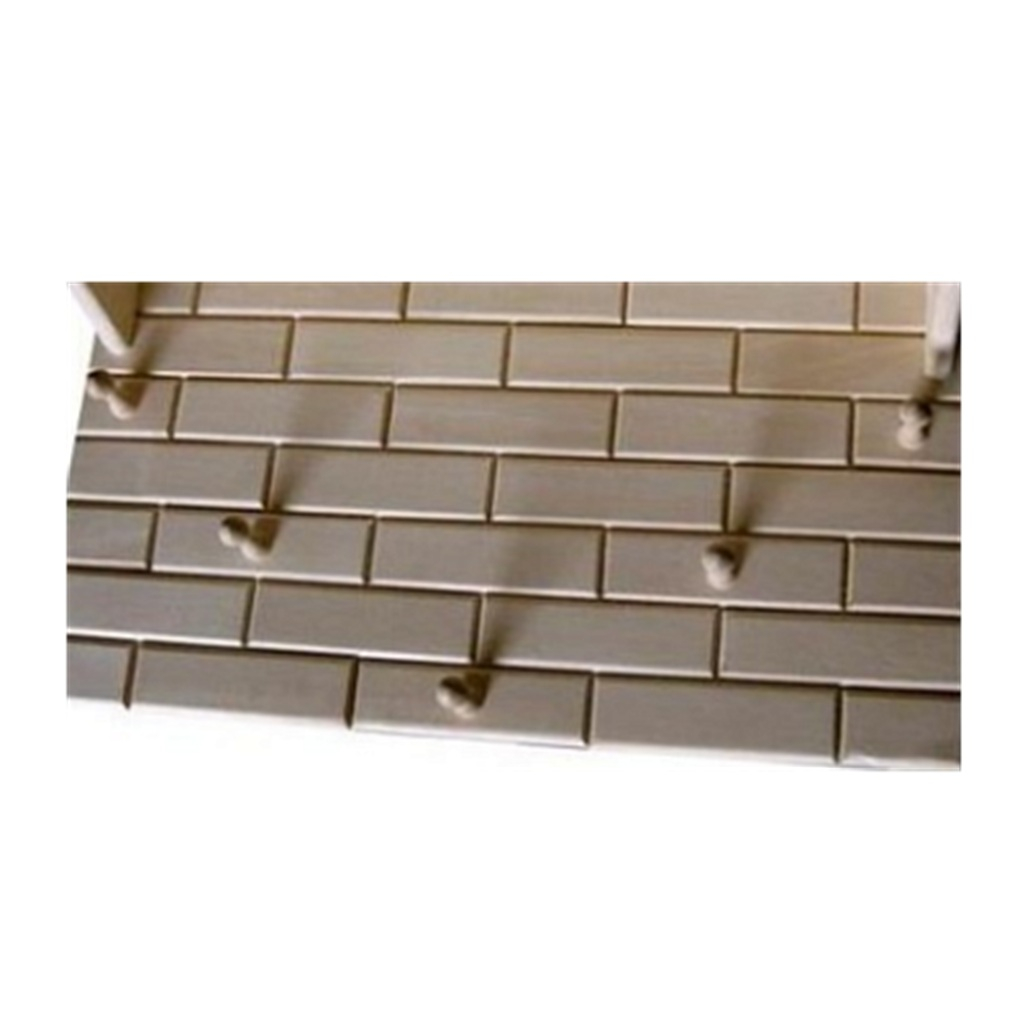 Вешалка с полкой Кирпичики 5 деревянных крючков для вещей, липа