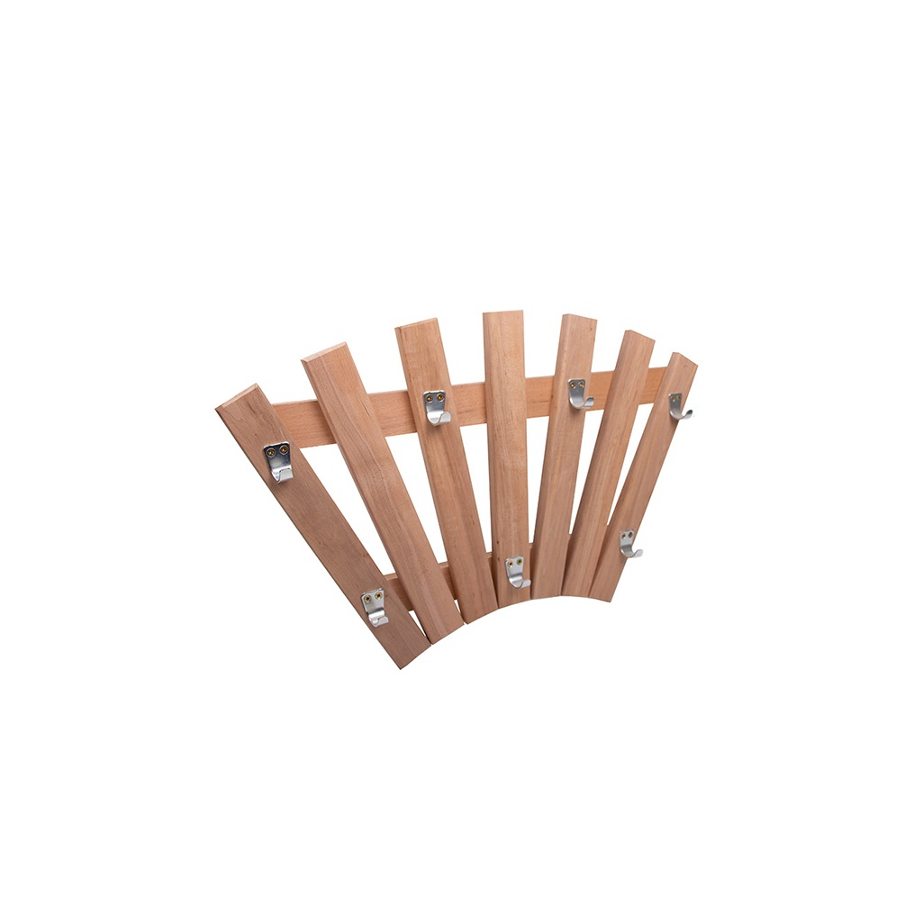 Вешалка Бацькина баня Веер 7 металлических крючков, липа 30526