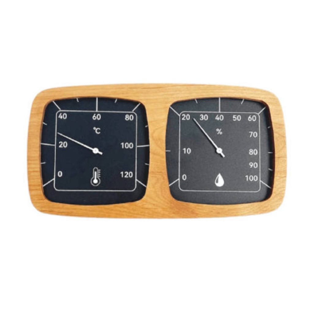 Термогигрометр Очки ТН-28 212F, алюминиевый, термированная ольха