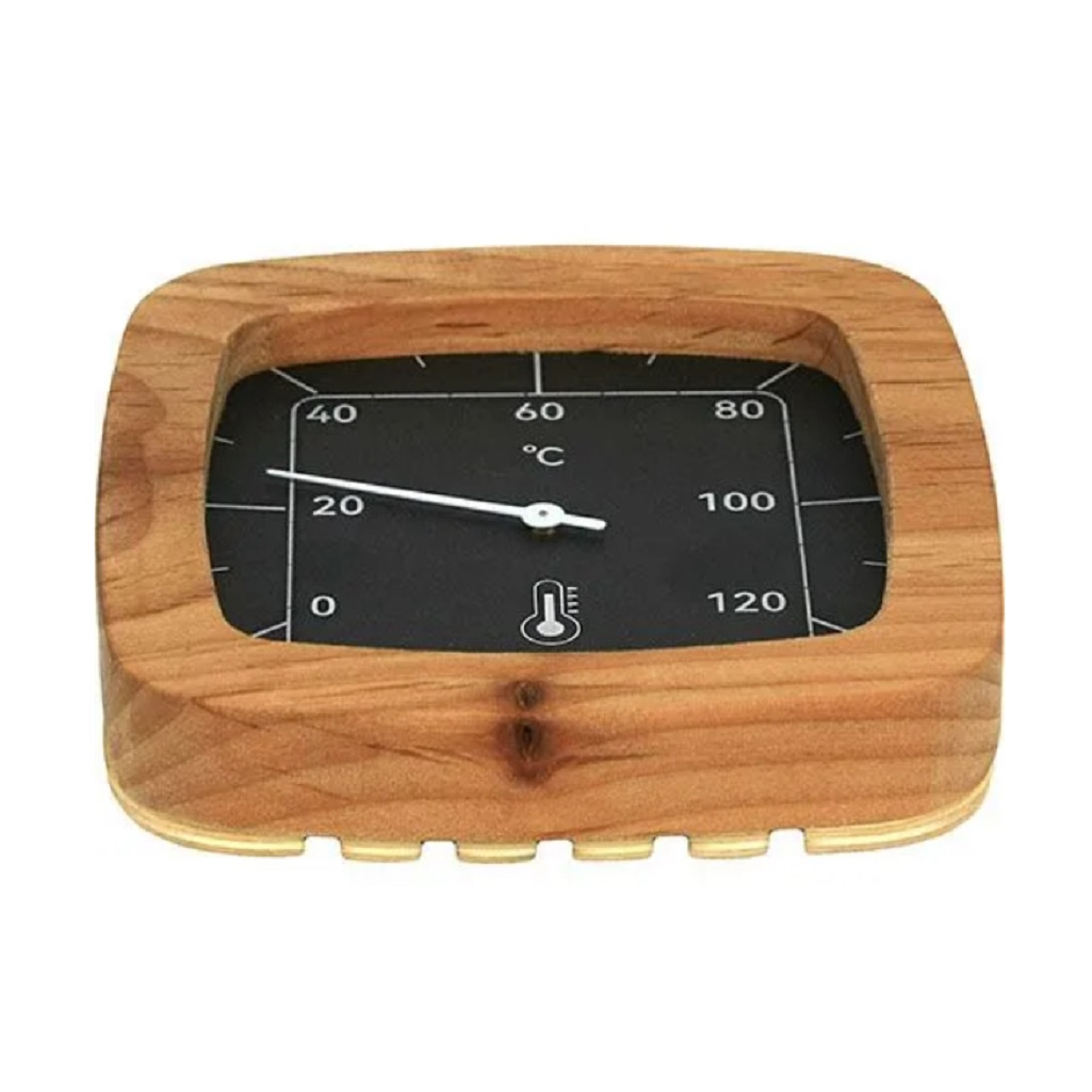 Термометр 212F Т-30 алюминий, термированная ольха Для бани и сауны