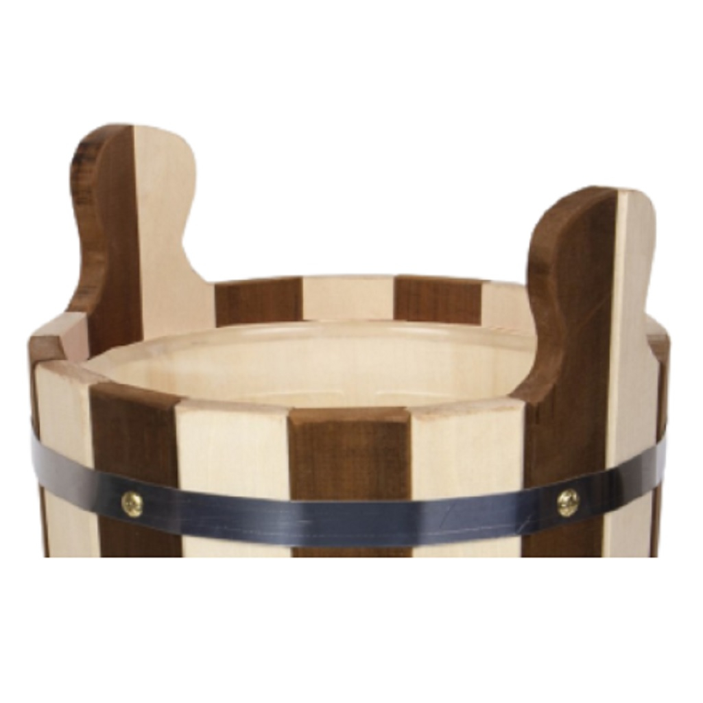 Запарник 9 л Комби со вставкой из пластика для веников бани и сауны