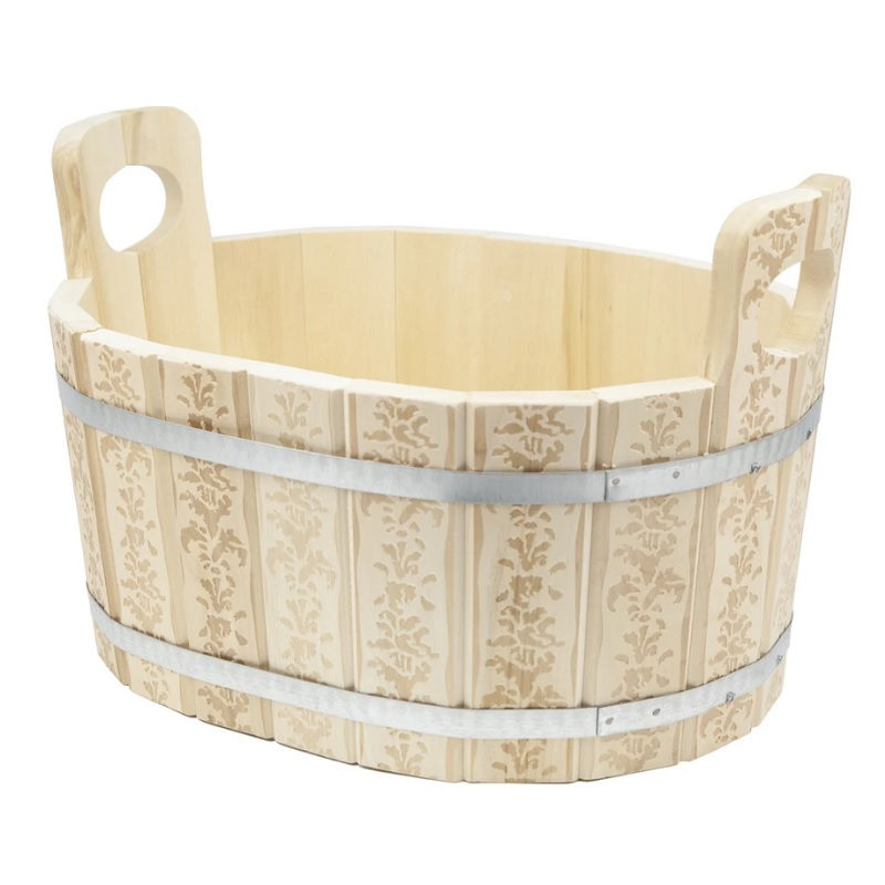 Ушат овальный Банная линия, 20 л, липа