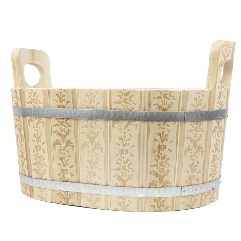 Ушат овальный Банная линия, 20 л, липа