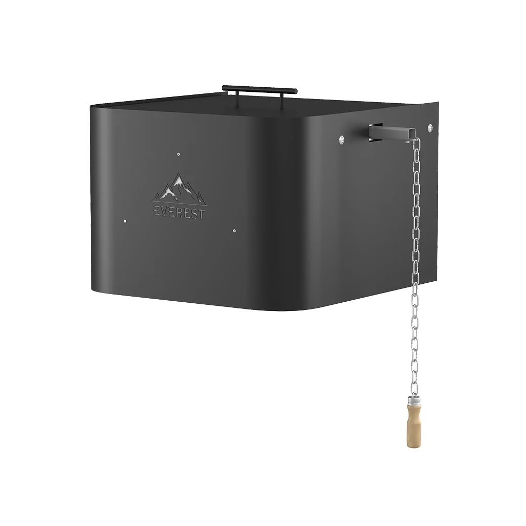 Обливное устройство Everest Black 35 л, нержавеющая сталь, черное