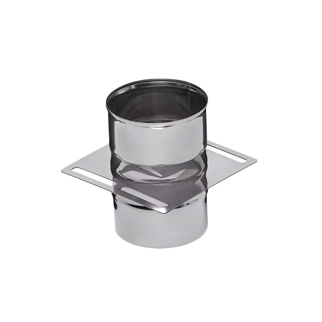 Площадка монтажная для дымоходов Ferrum, d 160 мм, сталь 0.8 мм,  одностенная