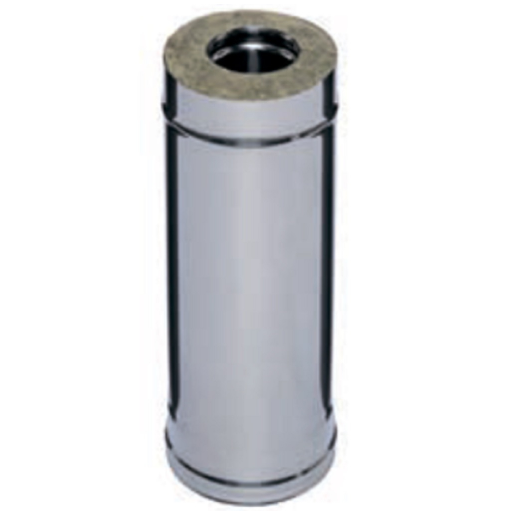 Труба  для дымохода Ferrum d 130x200 мм, сталь 0.5 мм, сэндвич-конструкция, длина 0.5 м