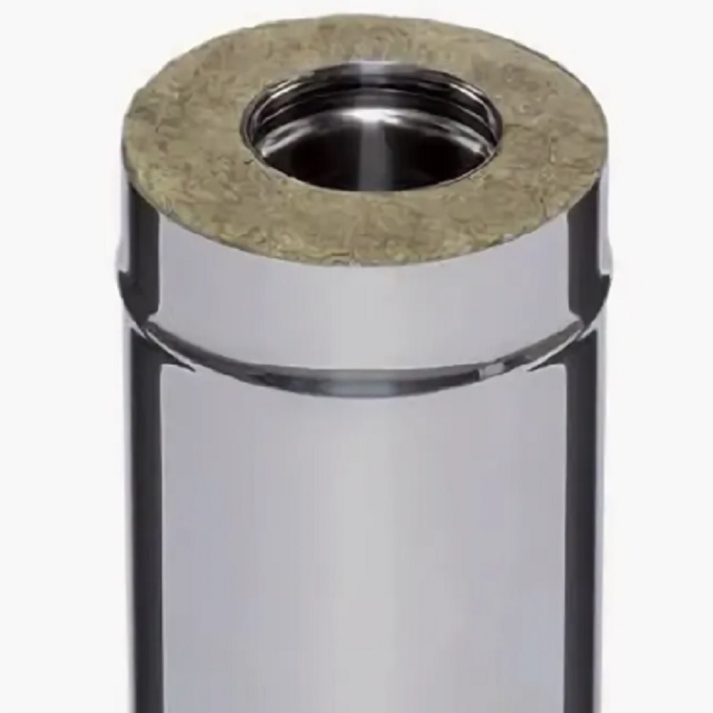 Труба  для дымохода Ferrum d 130x200 мм, сталь 0.5 мм, сэндвич-конструкция, длина 0.5 м