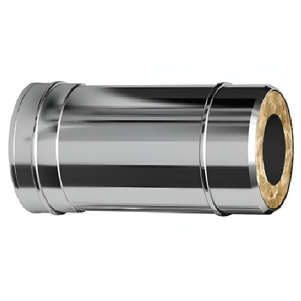 Труба для дымохода Ferrum d 150x210 мм, сталь 0.5 мм, сэндвич-конструкция, длина 0.5 м