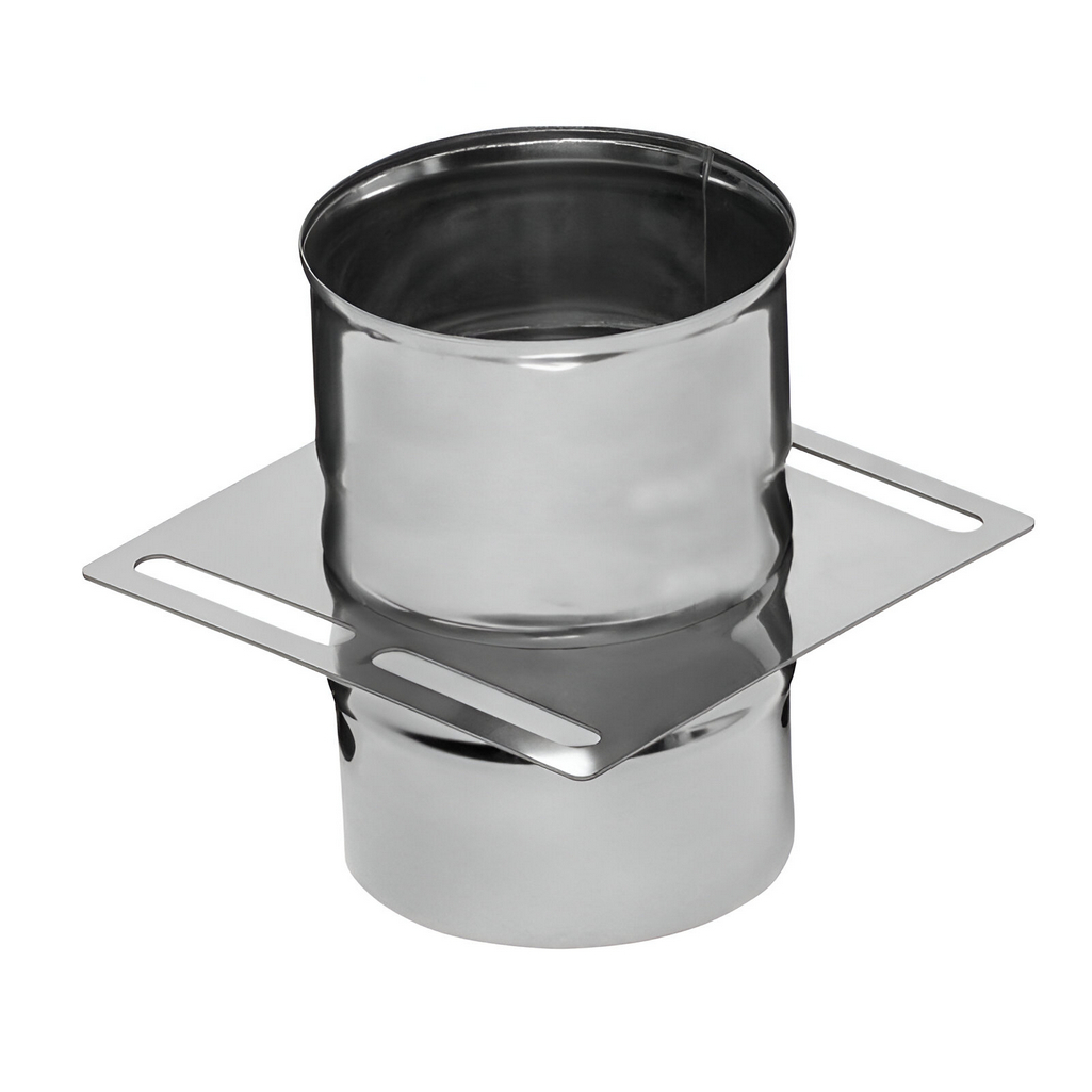 Площадка монтажная для дымоходов Ferrum d 130 мм, сталь 0.8 мм, одностенная