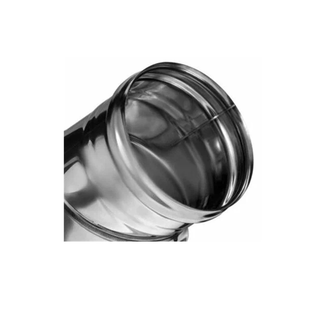 Отвод (колено) дымохода Ferrum d150 мм, угол 135 гр., сталь 0.8 мм