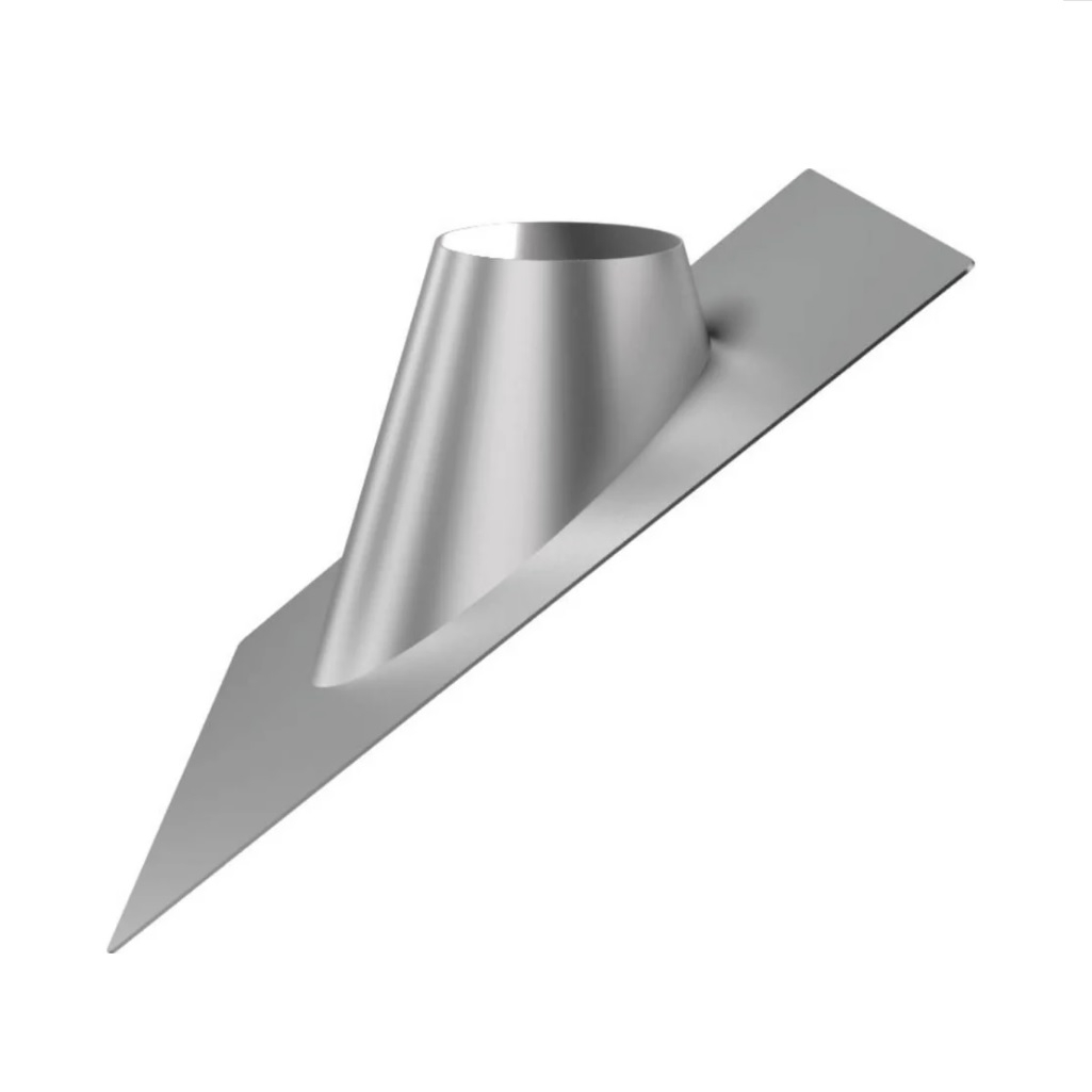 Крышная разделка угловая Ferrum d 200 мм, для дымохода,  сталь, 0.5 мм