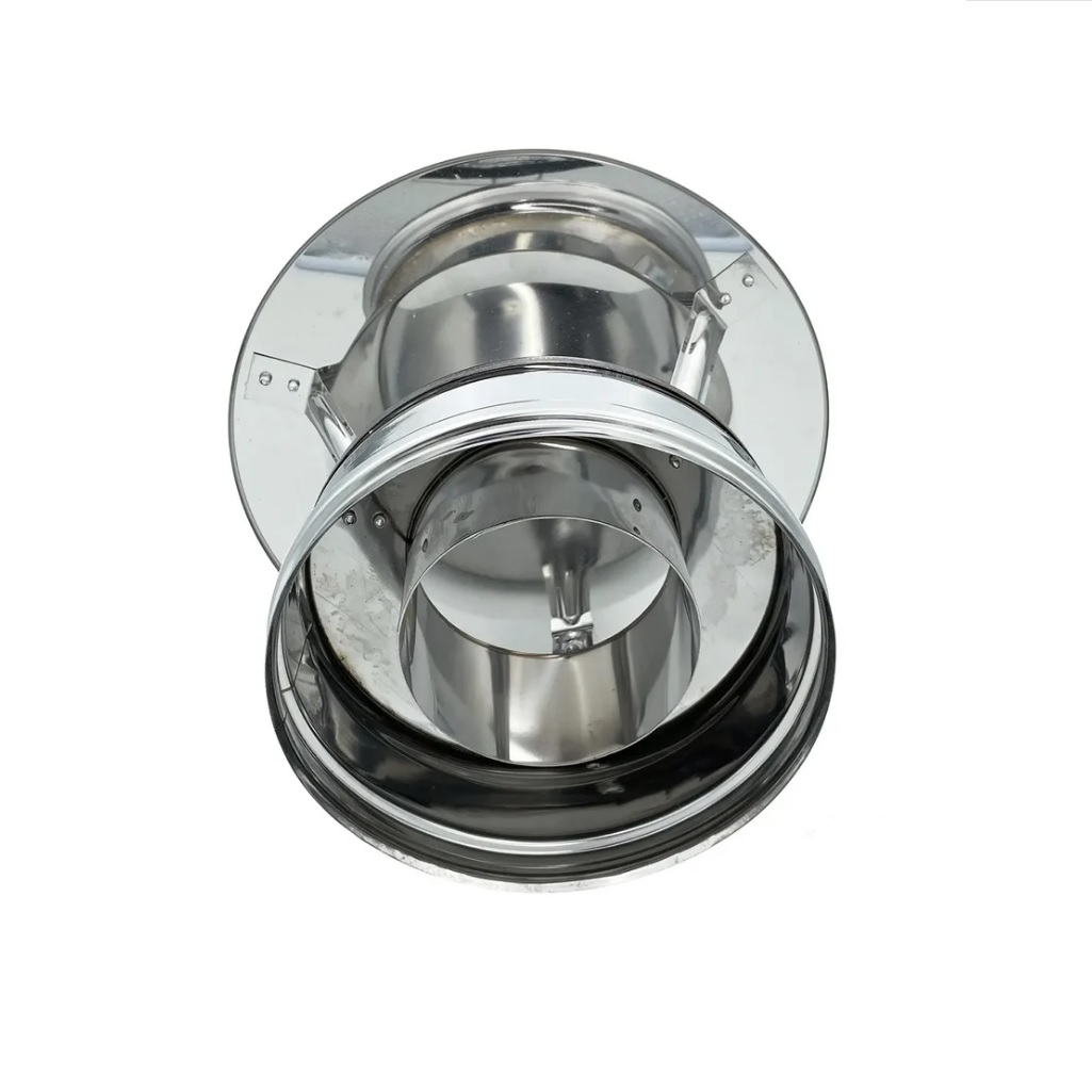 Оголовок для дымохода Ferrum К, f3102, 110х200 мм, нержавеющая сталь 0.5 мм