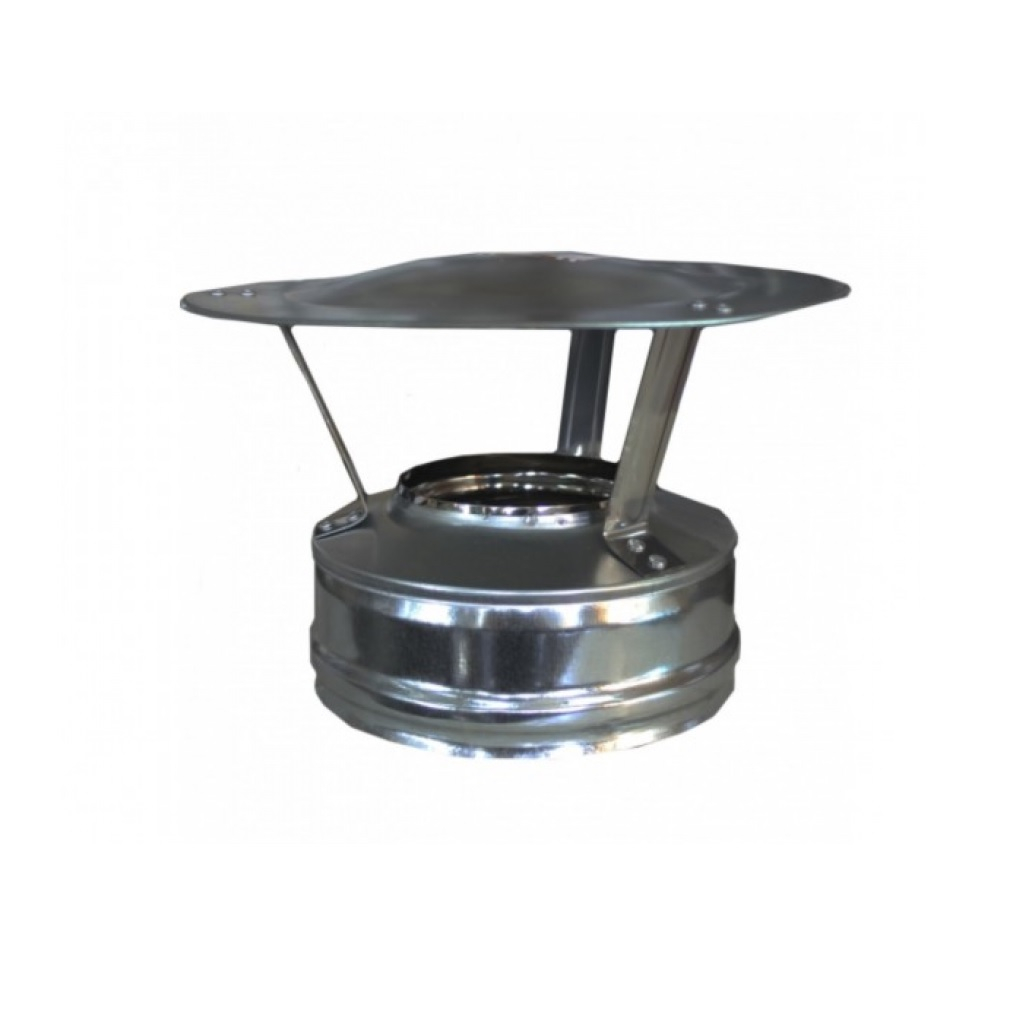 Оголовок для дымохода Ferrum К, f3102, 110х200 мм, нержавеющая сталь 0.5 мм