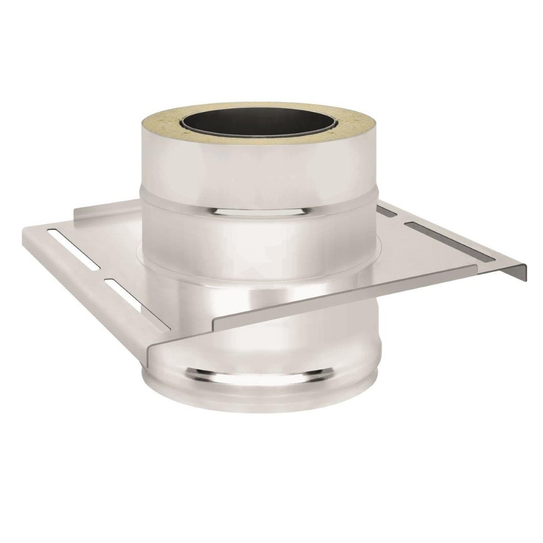 Площадка монтажная для дымохода Ferrum K f3212, 200х280 мм, сэндвич-конструкция, сталь 2 мм