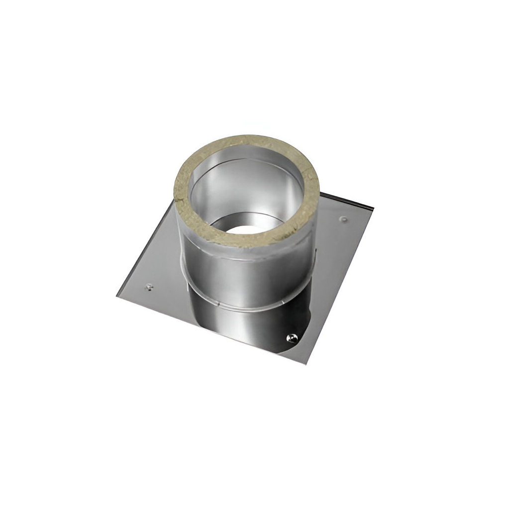 Проходной узел для дымохода Ferrum d 210 мм, сэндвич-конструкция, нержавеющая сталь 0.5 мм