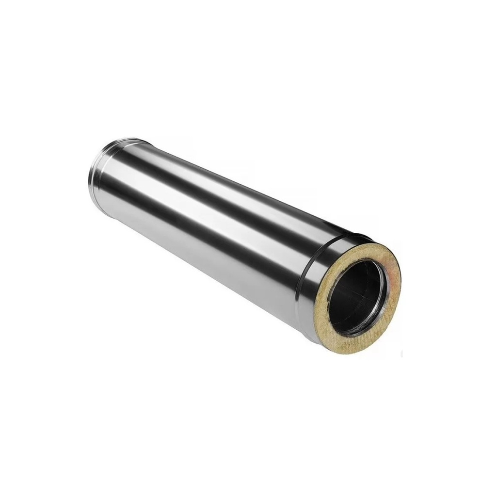 Труба для дымохода Ferrum 200х280 мм, сталь 0.5 мм, сэндвич-конструкция, длина 1 м