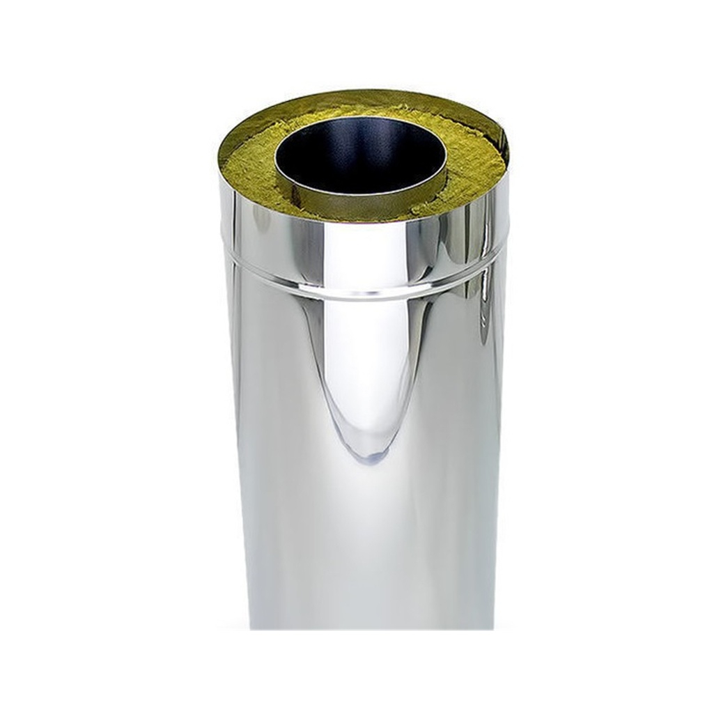 Труба для дымохода Ferrum 200х280 мм, сталь 0.5 мм, сэндвич-конструкция, длина 1 м