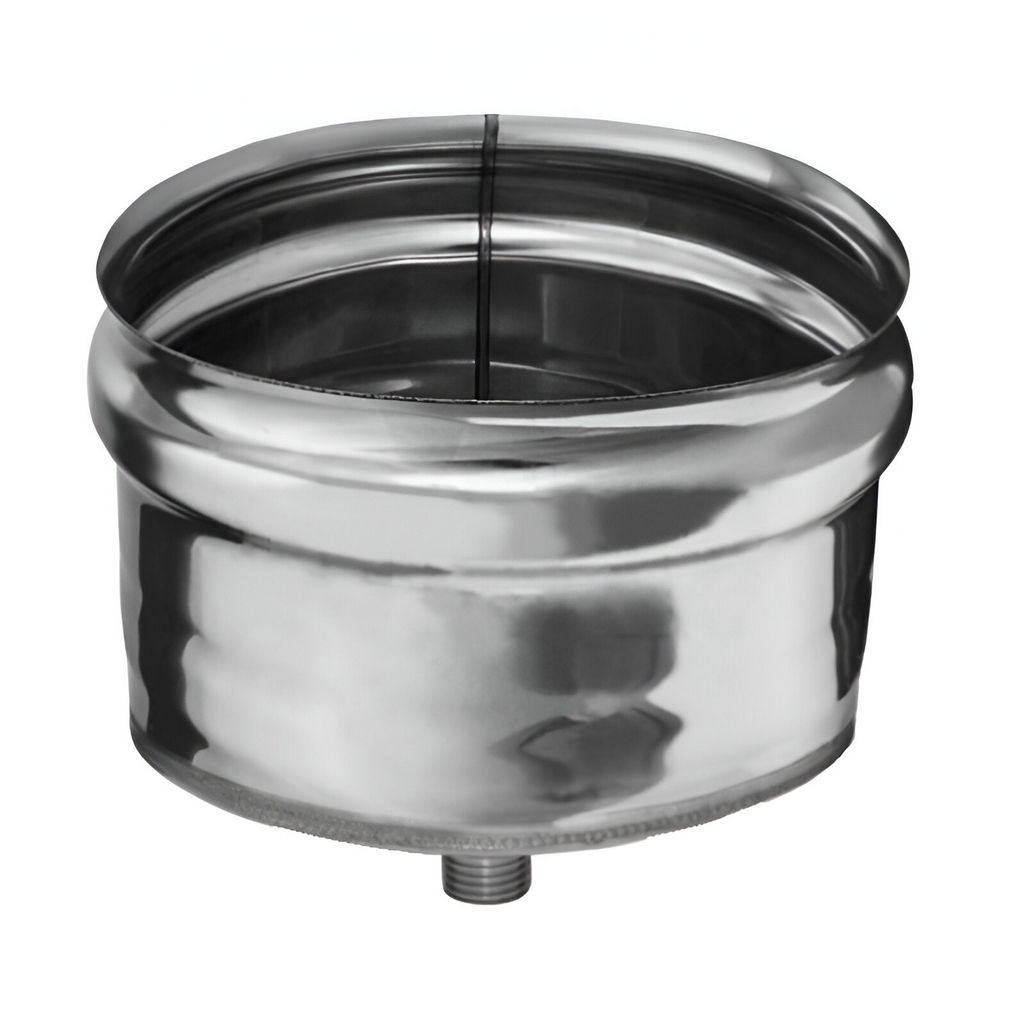 Конденсатоотвод внешний для трубы Ferrum, d 80 мм, нержавеющая сталь 0.5 мм