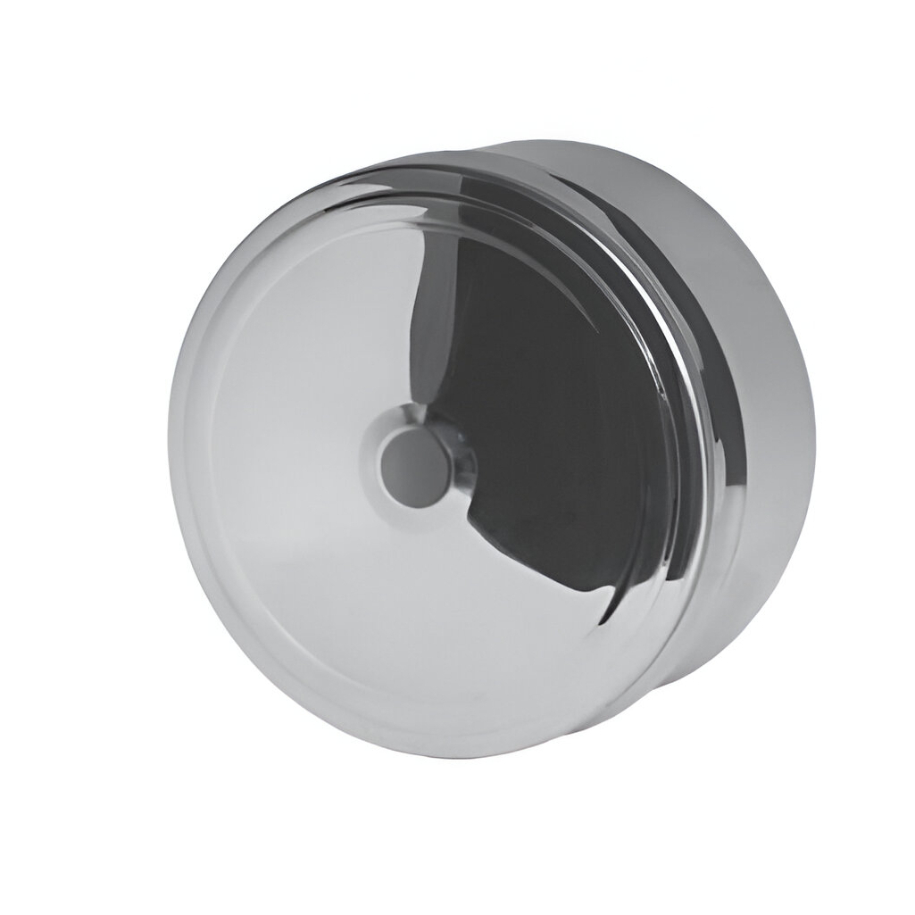 Заглушка для трубы Дымоходофф внешняя, нержавеющая сталь 0.5 мм, d 100 мм