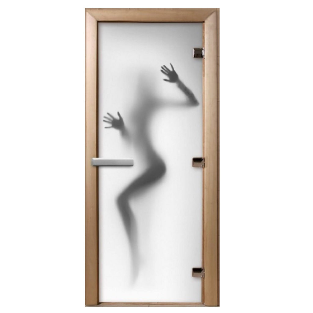 Дверь 212F с фотопечатью F224, 1900х700 мм, стекло 8 мм, 3 петли, лиственная