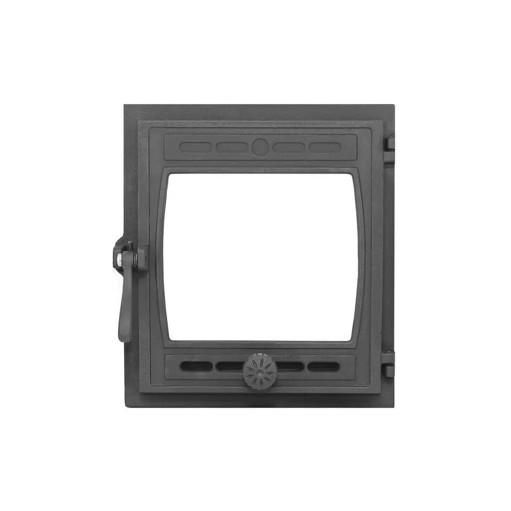 Дверка топочная Рубцовский литейный комплекс Кижи ДТГ-8С окрашенная без стекла 35х290x325 мм