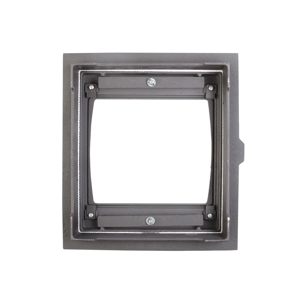 Дверка топочная Рубцовский литейный комплекс Кижи ДТГ-8С окрашенная без стекла 35х290x325 мм