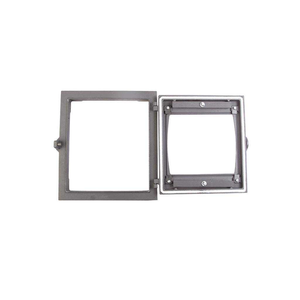 Дверка топочная Рубцовский литейный комплекс Кижи-2 ДТГ-8БС окрашенная без стекла 35х290x325 мм