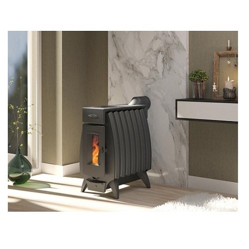 Печь отопительная TMF Огонь-Батарея 5 антрацит, 6 кВт, d120 мм, до 100 куб.м