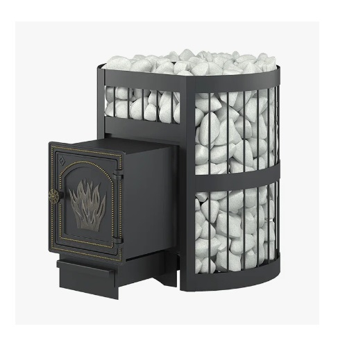 Печь для бани Везувий Легенда Стандарт 16 дверка ДТ-4, 16 кВт, d115 мм, до 18 куб.м