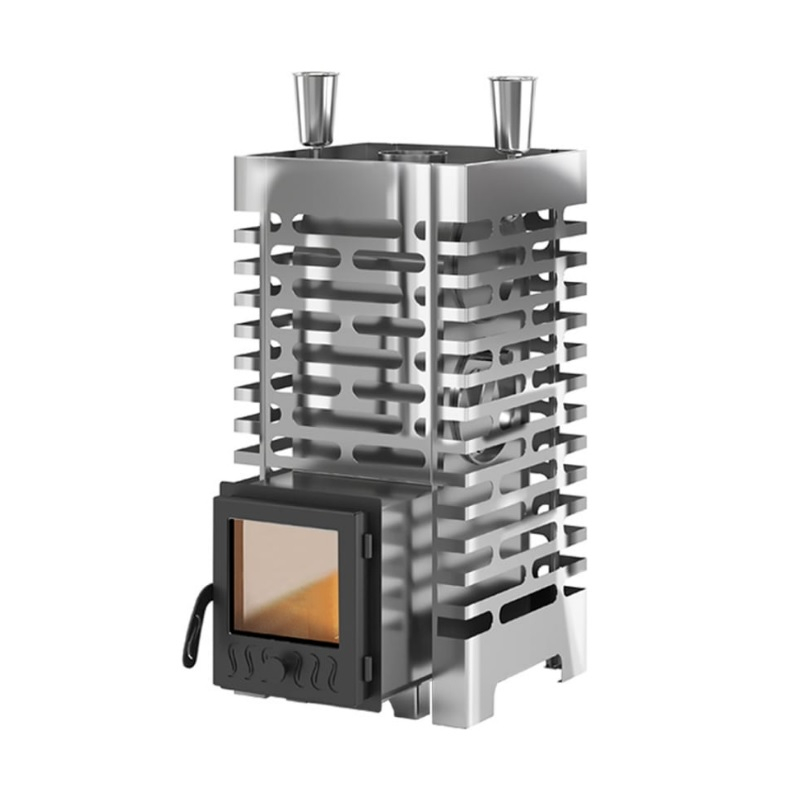 Печь для бани Везувий Aston 20 INOX стекло, 20 кВт, d115 мм, до 22 м3