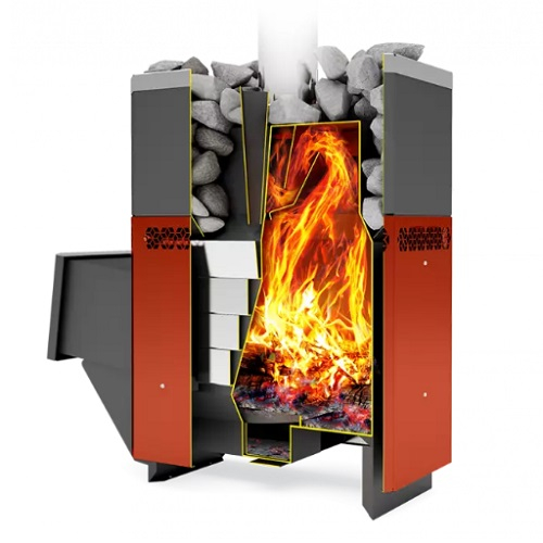 Печь для бани Теплодар Русь 18 Л, 18 кВт, d115 мм, до 18 куб.м