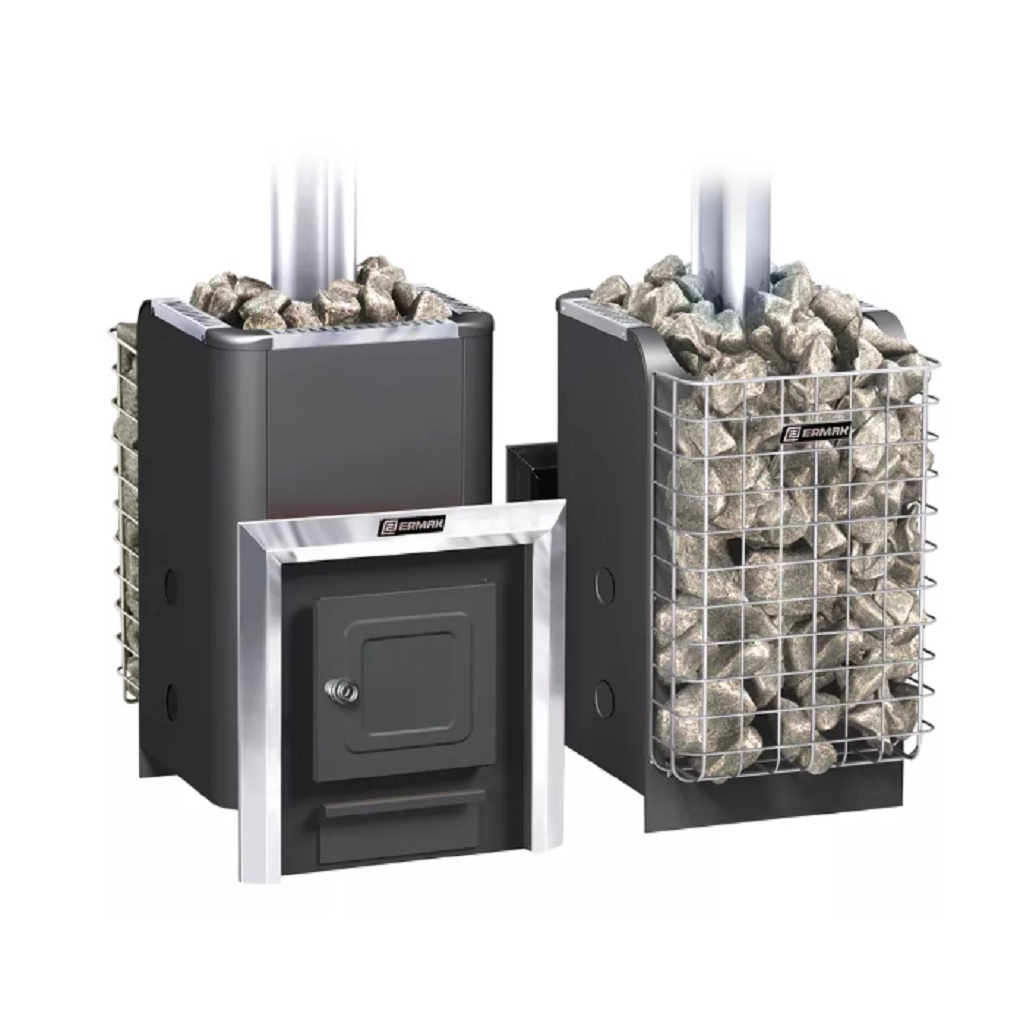 Печь банная Ермак 16 Классика, 16 кВт, d115 мм, до 16 куб.м