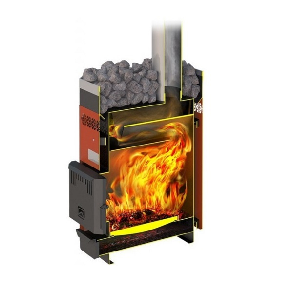 Печь для бани Теплодар Русь 9 ЛУ 1.1 3963, 5 кВт, d 115 мм, до 9 куб.м