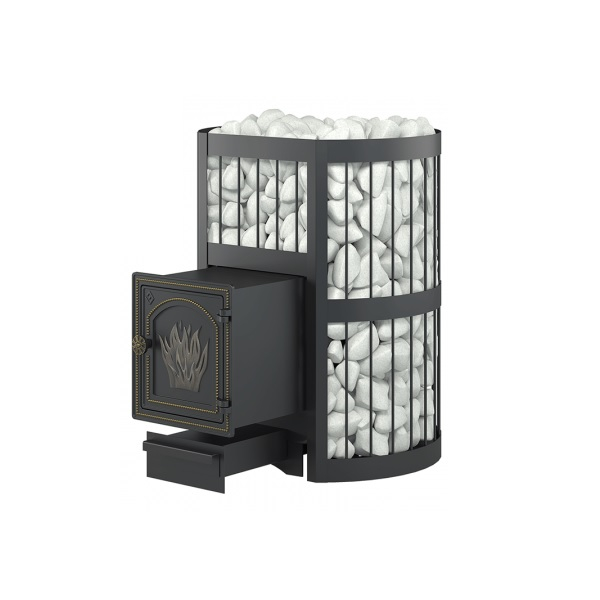 Печь для бани Везувий Легенда Стандарт 28, дверка ДТ-4, 28 кВт, d115 мм, до 30 куб.м