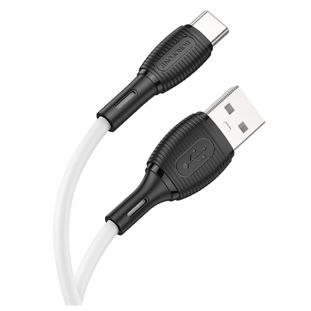 Шнур Borofone BX86 для Type-C - Type-C Для быстрой зарядки, 1 м, 3.0A, 60 Вт, чёрный