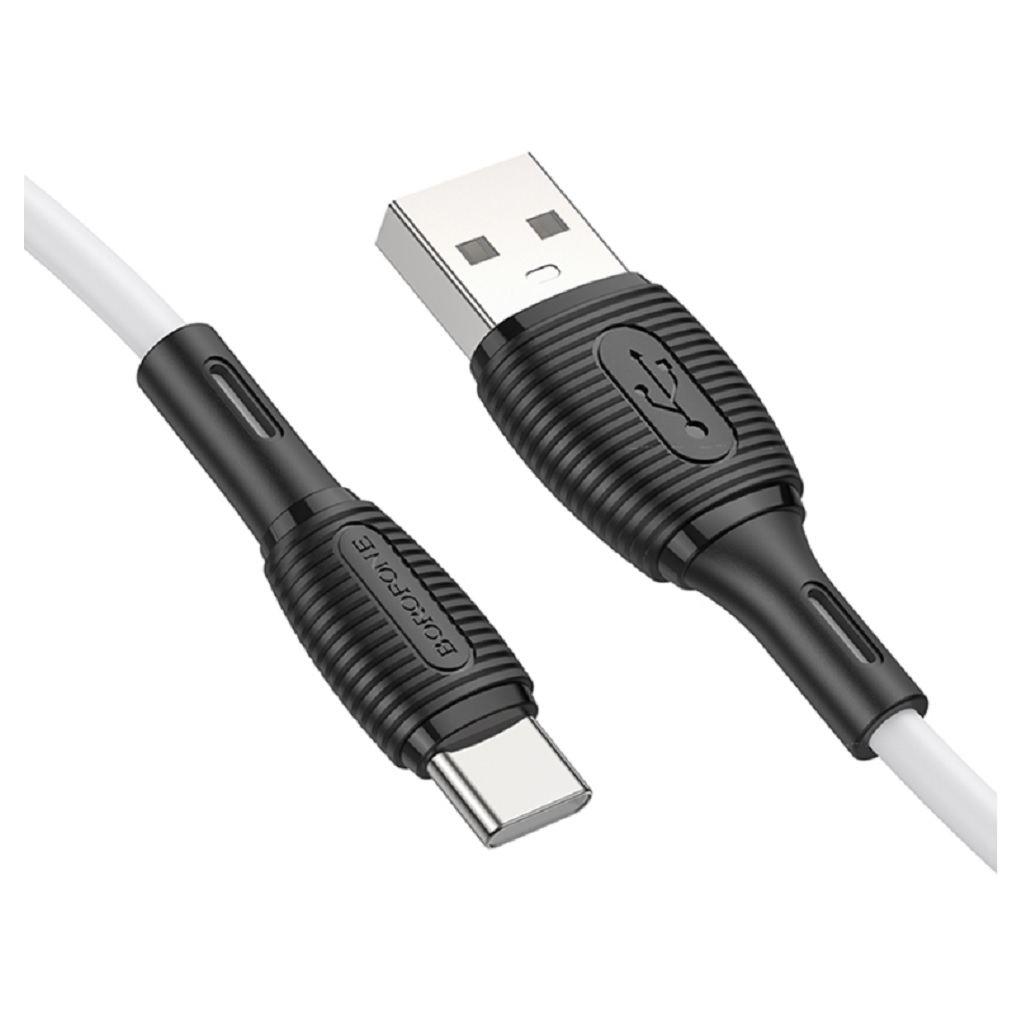 Шнур Borofone BX86 для Type-C - Type-C Для быстрой зарядки, 1 м, 3.0A, 60 Вт, чёрный