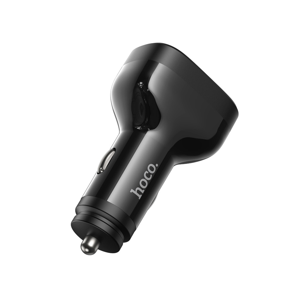 Блок зарядный автомобильный Hoco NZ11 2xUSB, 2xUSB-C, черный