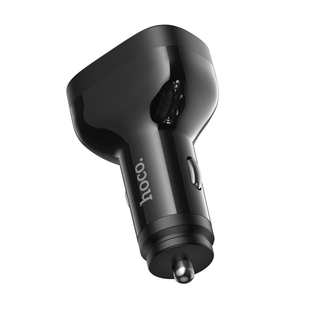 Блок зарядный автомобильный Hoco NZ11 2xUSB, 2xUSB-C, черный
