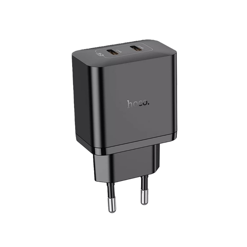 Устройство зарядное для телефона Hoco N42 2xUSB type-C, черный