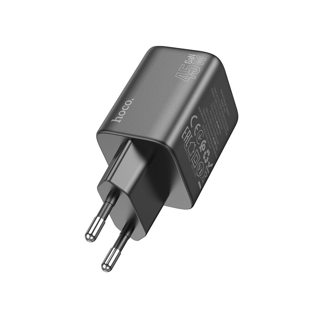 Устройство зарядное для телефона Hoco N42 2xUSB type-C, черный