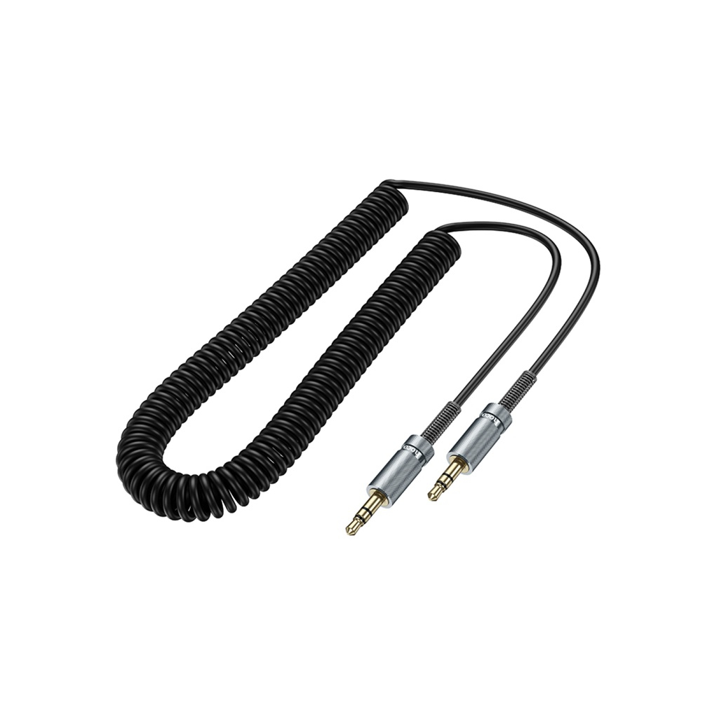 Кабель Hoco UPA31 AUX 3.5-3.5 мм 3 м витой, TPU нейлон, черный