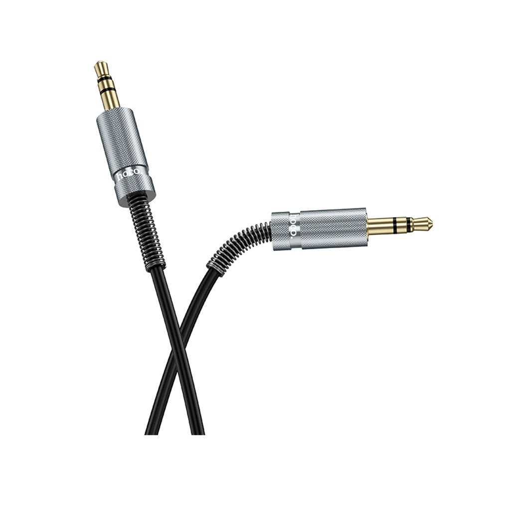 Кабель Hoco UPA31 AUX 3.5-3.5 мм 3 м витой, TPU нейлон, черный