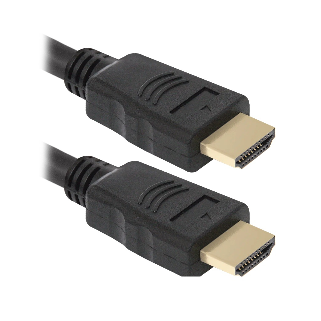 Кабель Defender HDMI-07 HDMI - HDMI, 2 м, ver 1.4, силикон, черный
