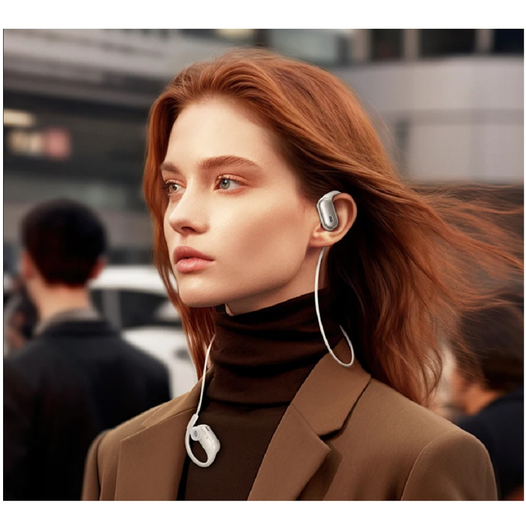 Наушники беспроводные Hoco EA7 с активным шумоподавлением, накладные, молочные