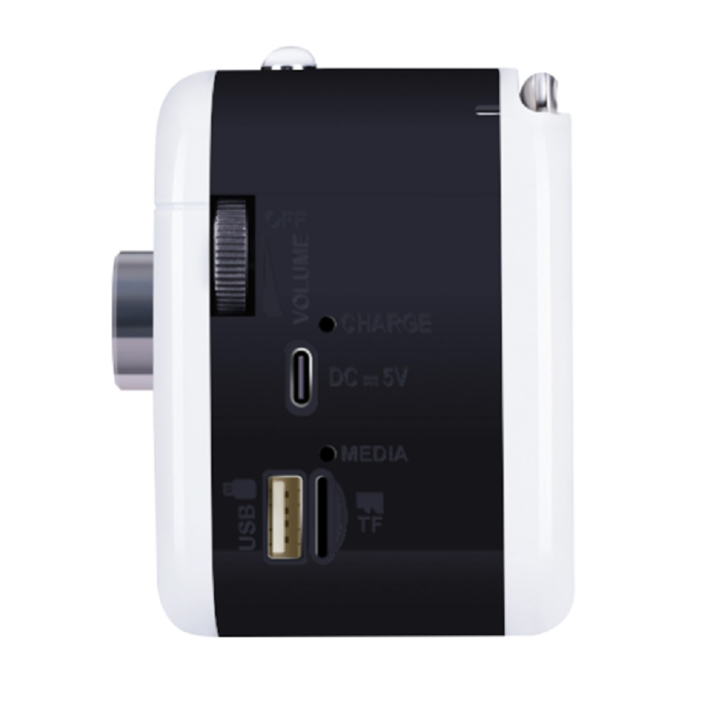 Радиоприемник Defender Signal microSD bluetooth, кабель Type-C, черный, белый