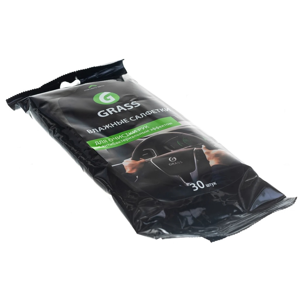 Салфетки влажные GRASS для рук 30 шт