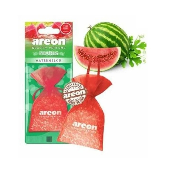 Ароматизатор в машину подвесной, мешочек, Areon, Pearls Арбуз, 45605