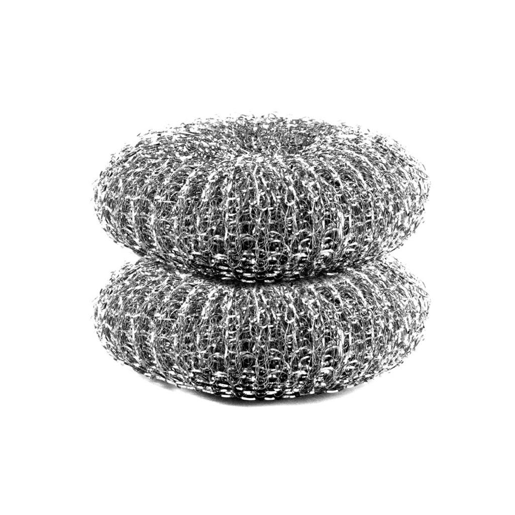 Губка для посуды Master House Мой 60235 металлическая, сетчатая из нержавеющей стали, 2 шт