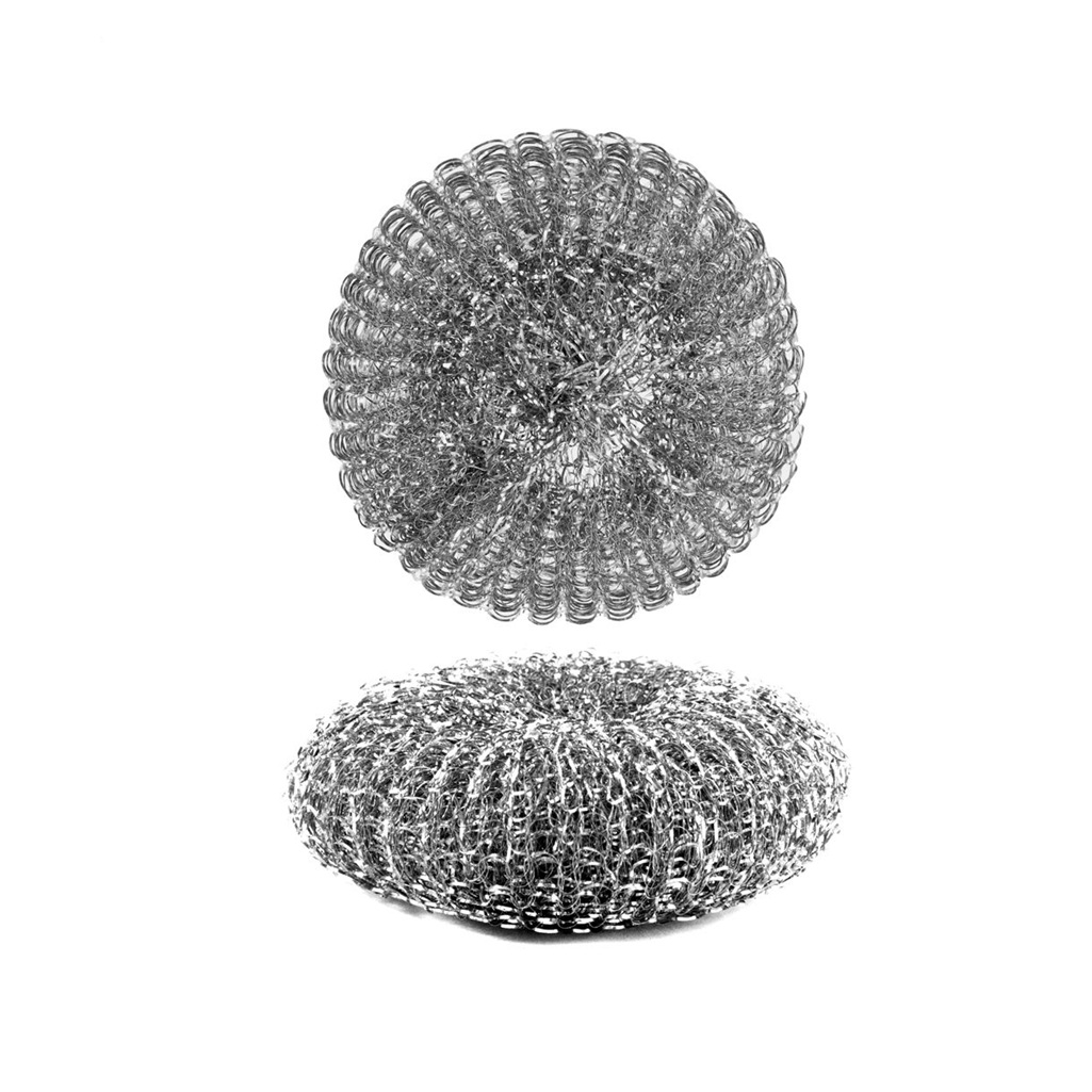 Губка для посуды Master House Мой 60235 металлическая, сетчатая из нержавеющей стали, 2 шт